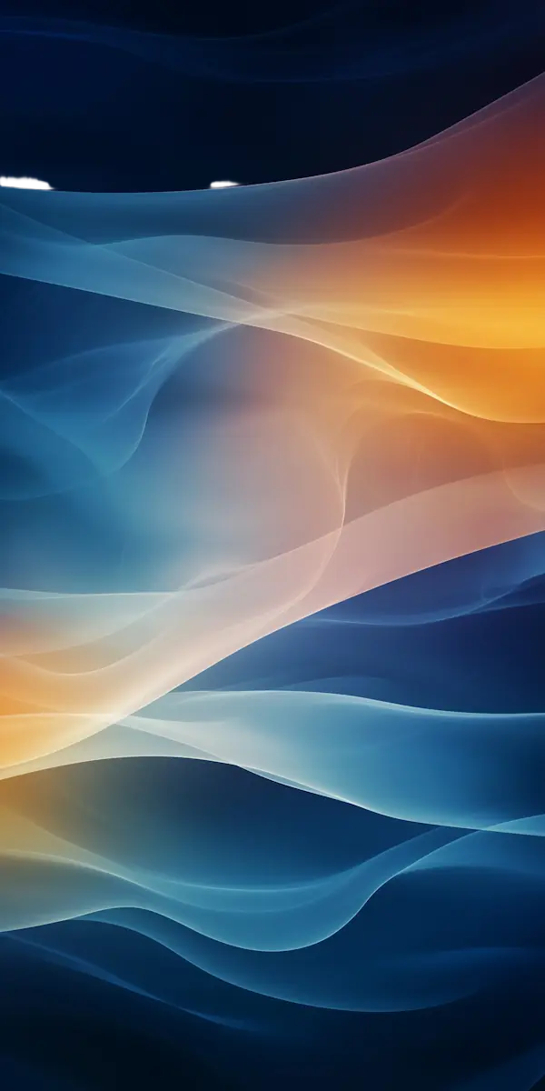 Blue waves abstract art