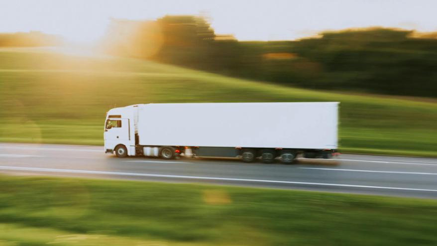 Truck on European Road