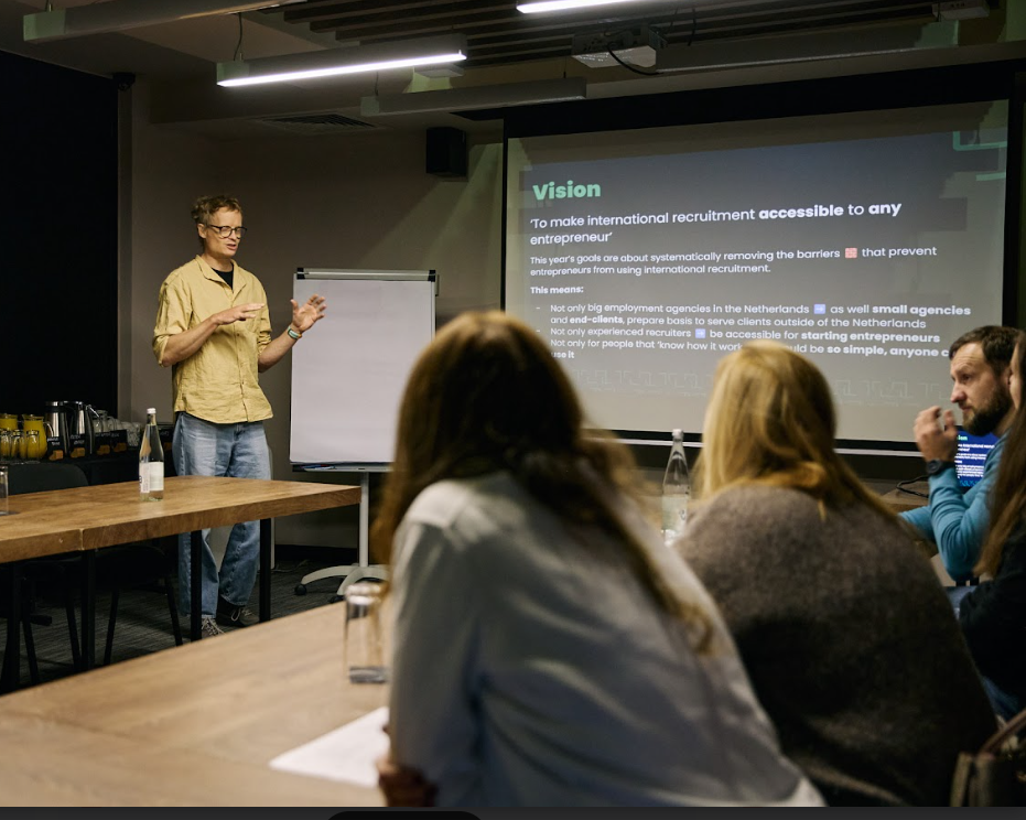 The Hire Abroad Team During a Live Meeting