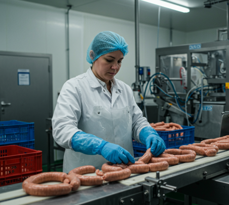 Women wor4king on production line.