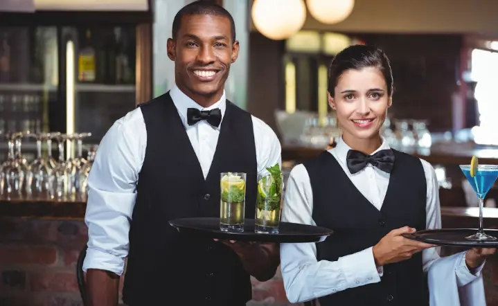 waiters at a restaurant