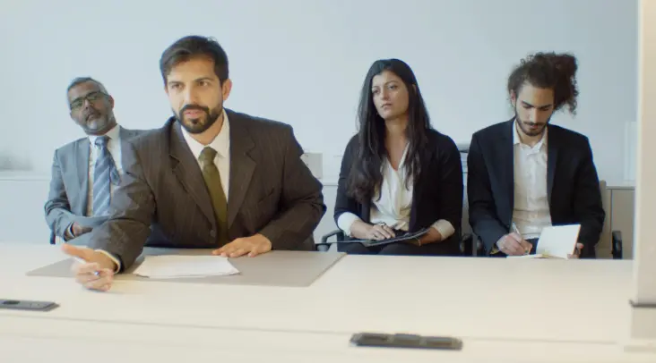 Recruiters at table