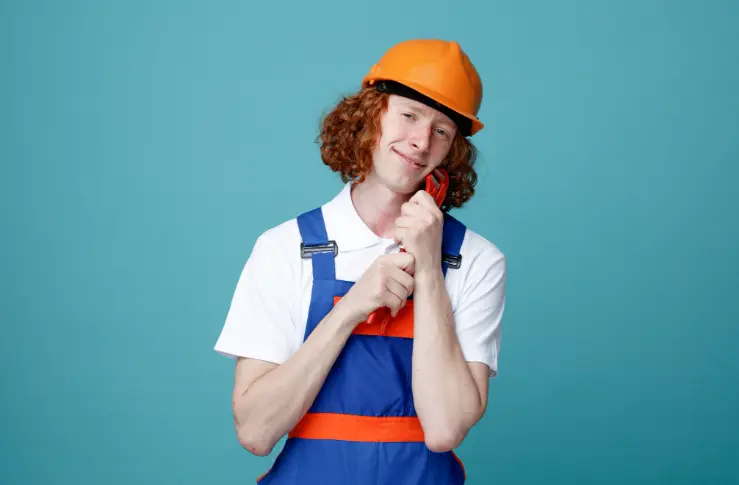 Blue-collar worker hugging tool