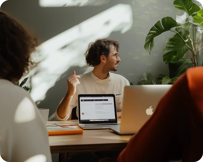 office meeting with 3 persons