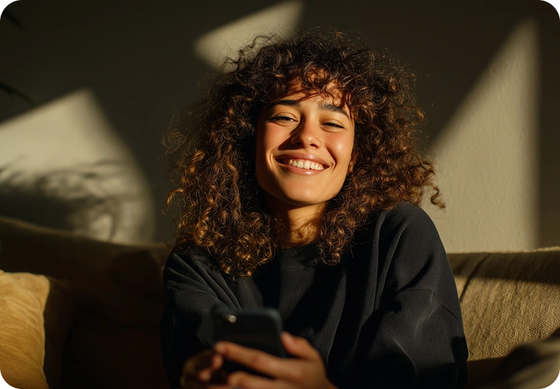 girl smiling