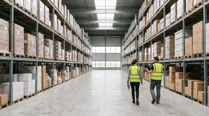 workers in warehouse